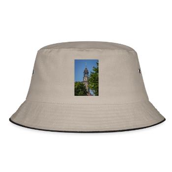St. Michael's Church between two trees - Bucket Hat - khaki/black - Front
