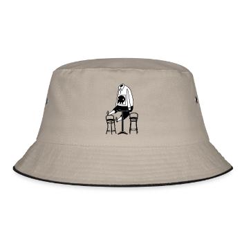 Wandmalereien - Bucket Hat - Khaki/Schwarz - Vorne
