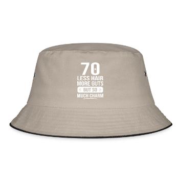 70 ans tellement de charme cadeau 70e anniversaire - Bob - kaki/noir - Devant