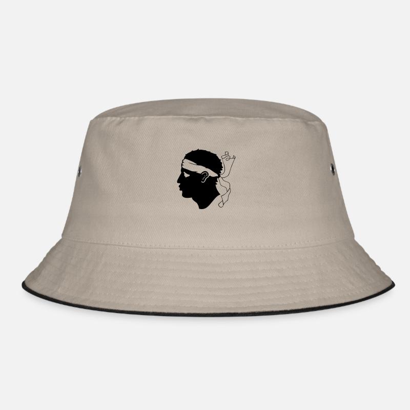 Korsika - Bucket Hat - Khaki/Schwarz