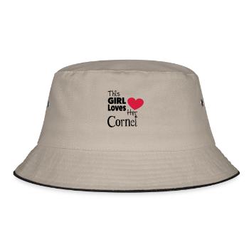 This Girl Loves Her Cornet - Bucket Hat - khaki/black - Front