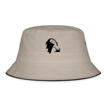 Graffiti Template Style Woman - Bucket Hat - khaki/black - Front