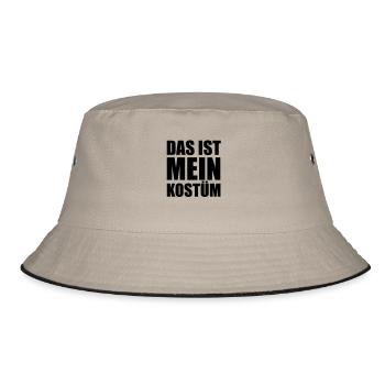 Das ist mein Kostüm - Bucket Hat - Khaki/Schwarz - Vorne