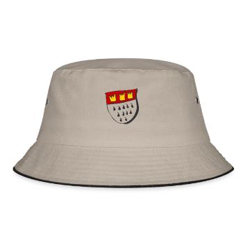 Wappen von Kölle - Bucket Hat - Khaki/Schwarz - Vorne