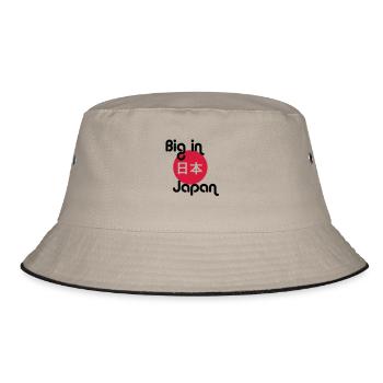 big in japan - Bucket Hat - Khaki/Schwarz - Vorne