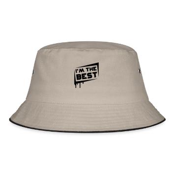 I'm The Best - Bucket Hat - khaki/black - Front