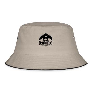 Push It To The Limit Penguin - Bucket Hat - khaki/black - Front