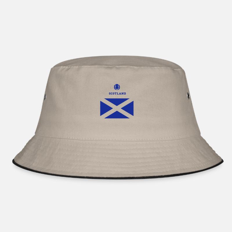 Scotland - Bucket Hat - khaki/black