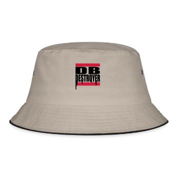 db_2f_2 - Bucket Hat - Khaki/Schwarz - Vorne