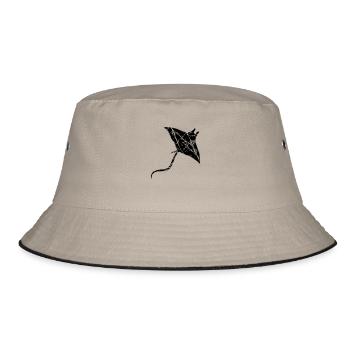 Scratches cracks used stingrays swim diving - Bucket Hat - khaki/black - Front