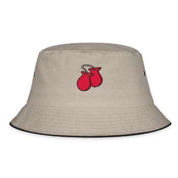 Kastagnetten Instrument - Bucket Hat - Khaki/Schwarz - Vorne