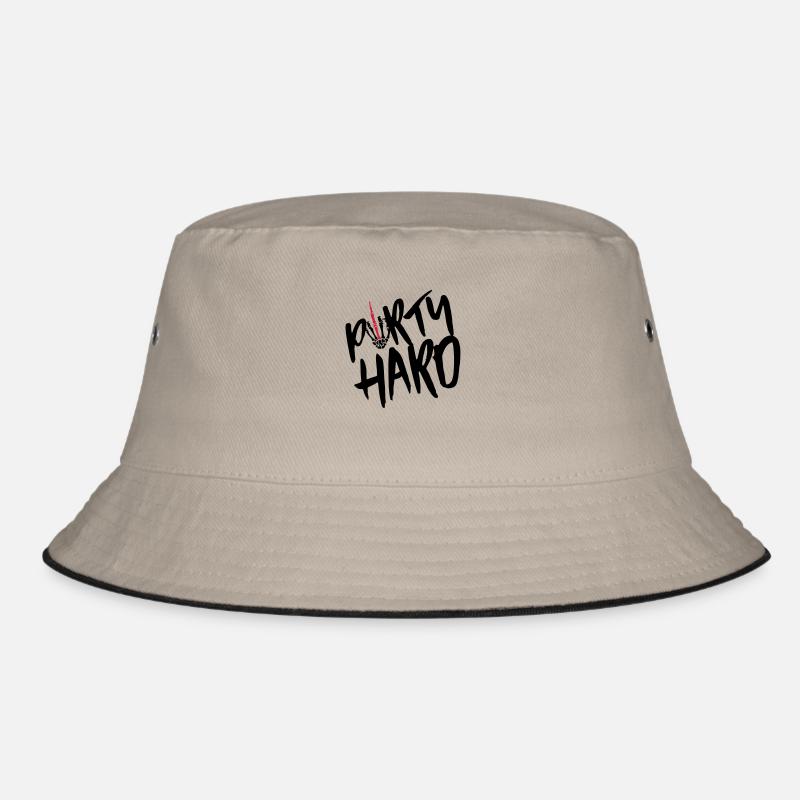 party hard middlefinger Bucket Hat
