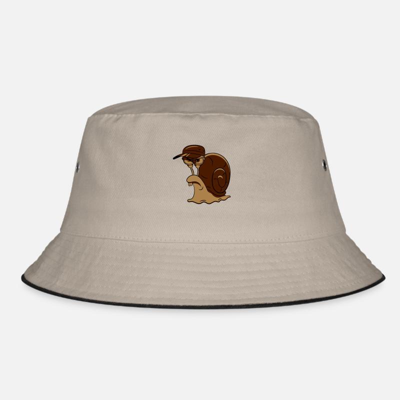 Snail funny evil Bucket Hat