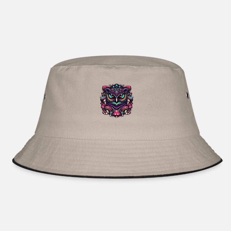 Psychedelic Owl Bucket Hat