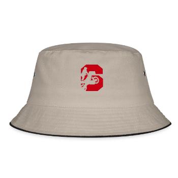Moto 6 Biker - Bucket Hat - Khaki/Schwarz - Vorne