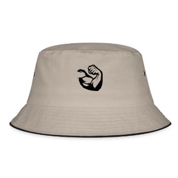 Biceps Fitness - Bucket Hat - khaki/black - Front