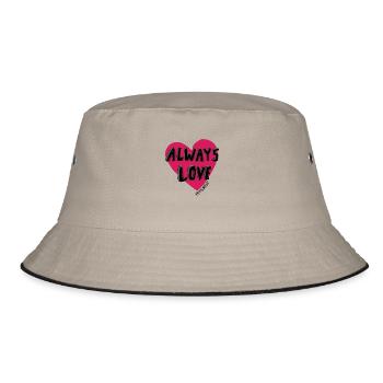 Always Love Yourself - Bucket Hat - khaki/black - Front
