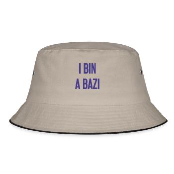 Je suis un Bazi – proverbe bavarois avec humour - Bob - kaki/noir - Devant