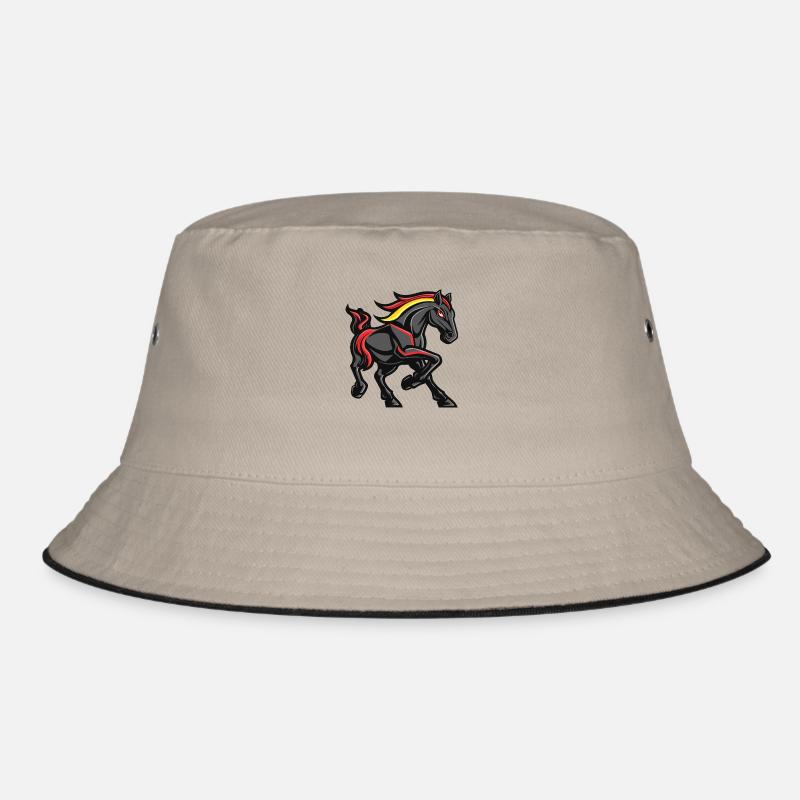 Pferd Comic Bucket Hat
