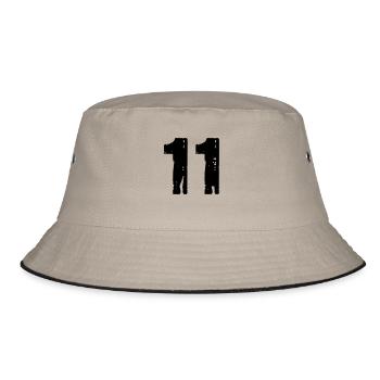 11 - Bucket Hat - Khaki/Schwarz - Vorne