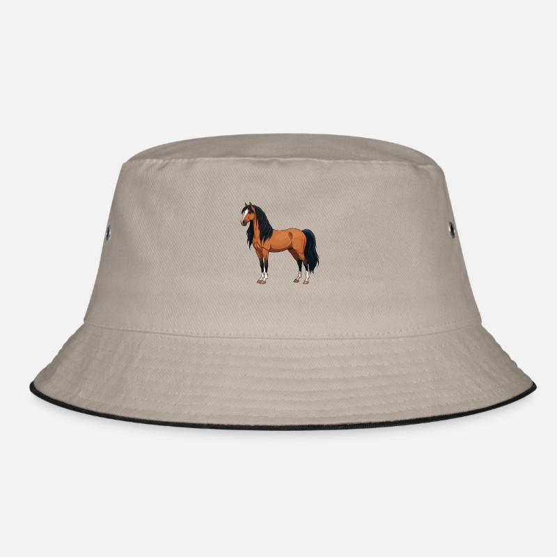 Mérens Pferd echt Bucket Hat