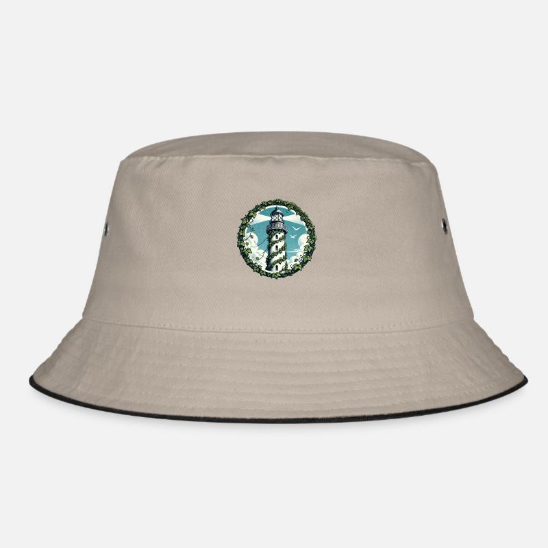 Vintage Efeu Leuchtturm Bucket Hat