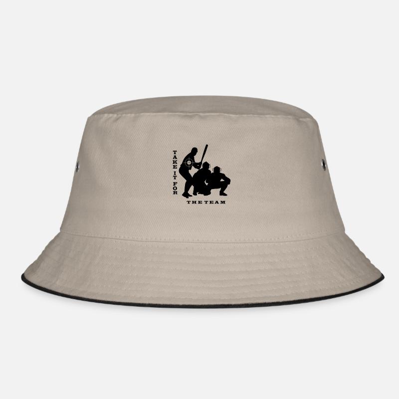 Baseball Hardball Softball Strike Hit Pitcher Bucket Hat
