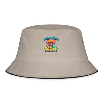 Entzeitstimmung - Bucket Hat - Khaki/Schwarz - Vorne
