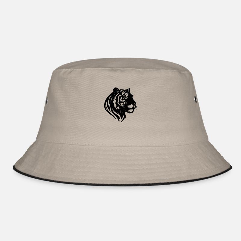 Tiger Head Tribal Bucket Hat
