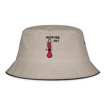 Thermometer HUCKING FOT - Bucket Hat - Khaki/Schwarz - Vorne