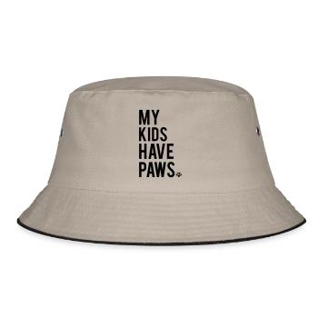 Paws - Bucket Hat - khaki/black - Front