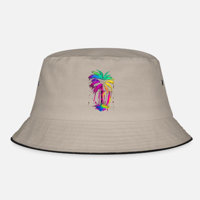 Palme - Bucket Hat - Khaki/Schwarz