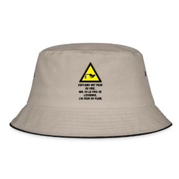 Fear of filling up with gas - Bucket Hat - khaki/black - Front