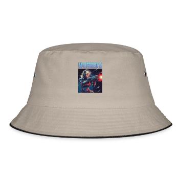 Blaster Girl 2 - Bucket Hat - Khaki/Schwarz - Vorne