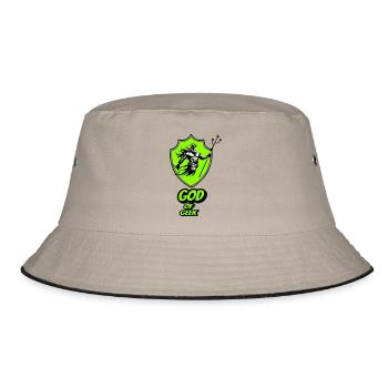 God of geek - Bucket Hat - khaki/black - Front