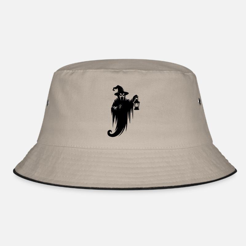 Floating Halloween Ghost with Lamp Bucket Hat