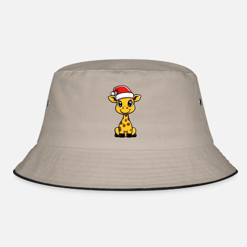 Giraffe Christmas Bucket Hat