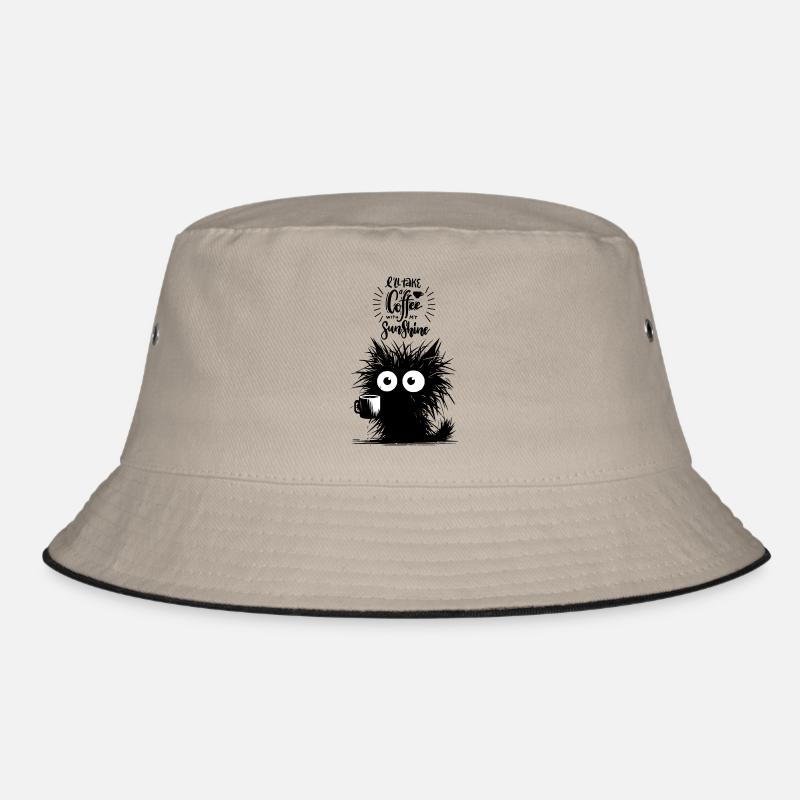 Kaffee Katze Sonnenschein Liebe Koffein Verliebte Bucket Hat