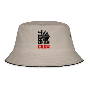 Grill Crew - Bucket Hat - khaki/black - Front