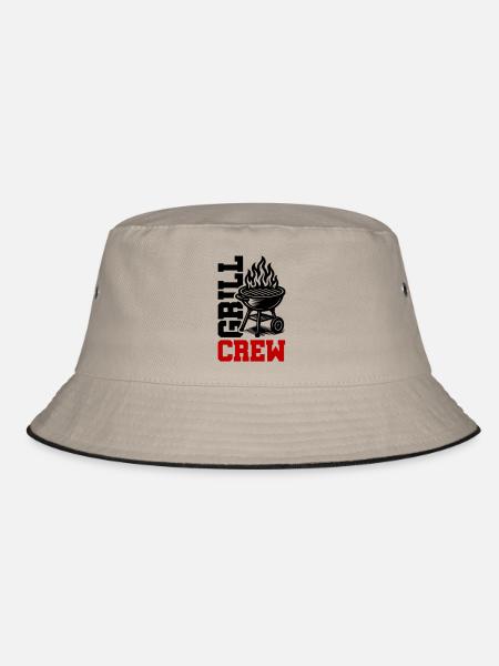 Grill Crew - Bucket Hat - khaki/black - Front