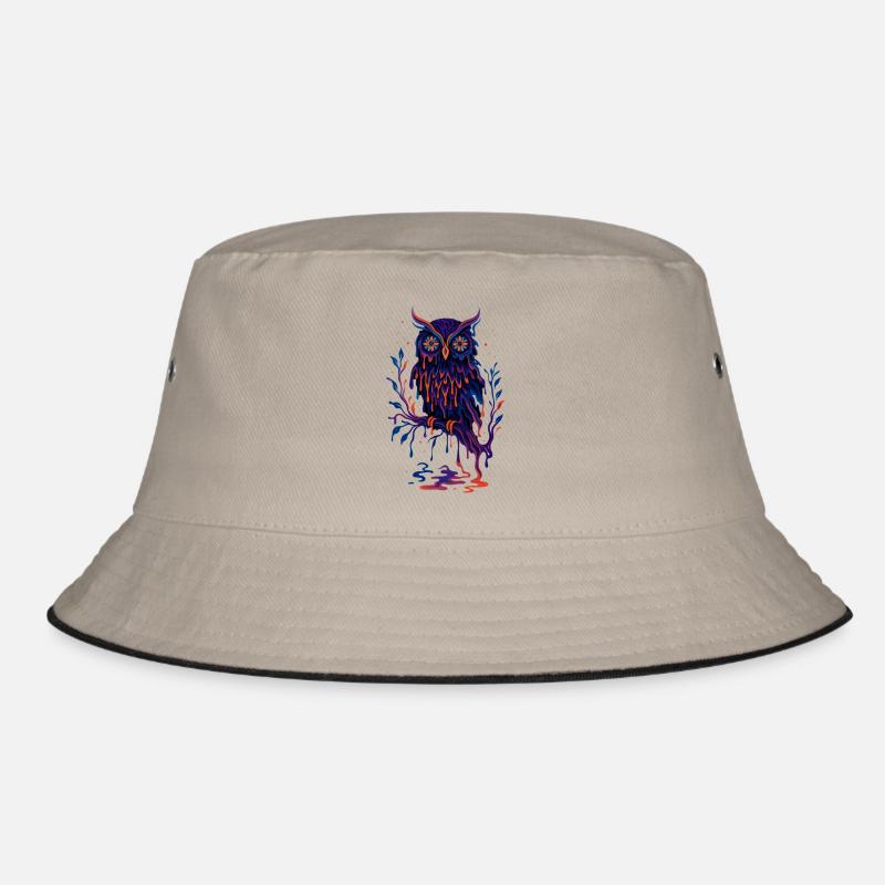 Melting Midnight Owl Bucket Hat