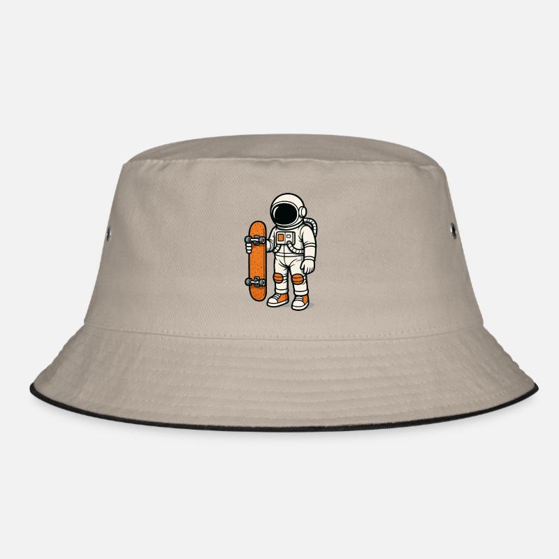 astronaut skateboard Bucket Hat
