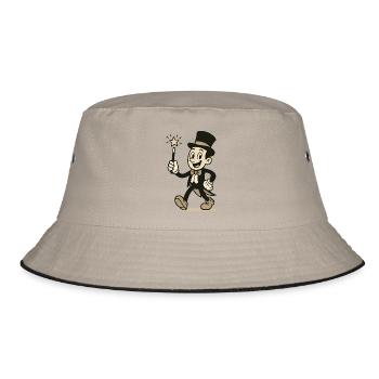 Wizard Comic - Bucket Hat - khaki/black - Front