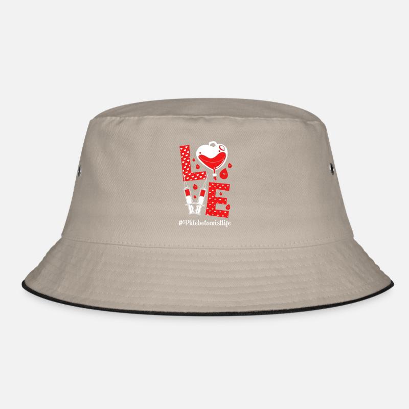 Blutspende Blut Blutspender Bucket Hat