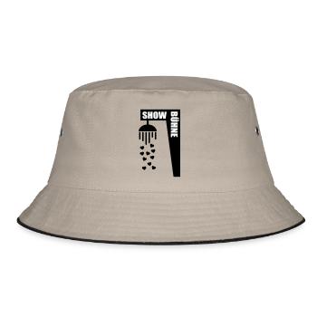 Chor Bühne Duschen - Bucket Hat - Khaki/Schwarz - Vorne