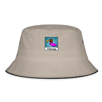 Was Ist Pink Und Behindert - Premium Edition - Bucket Hat - Khaki/Schwarz - Vorne
