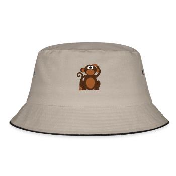 monkey - Bucket Hat - khaki/black - Front