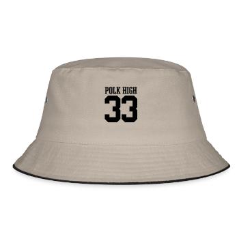 Polk High 33 - Bucket Hat - khaki/black - Front