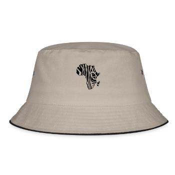 Zebra Afrika / Africa zebra (2c) - Bucket Hat - khaki/black - Front