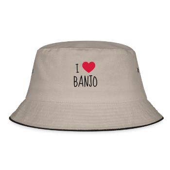 Banjo - Music - Musik - Musique - Bucket Hat - khaki/black - Front